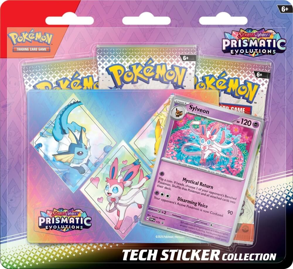 Prismatic Evolutions Tech Sticker Collection (Random Selection)
