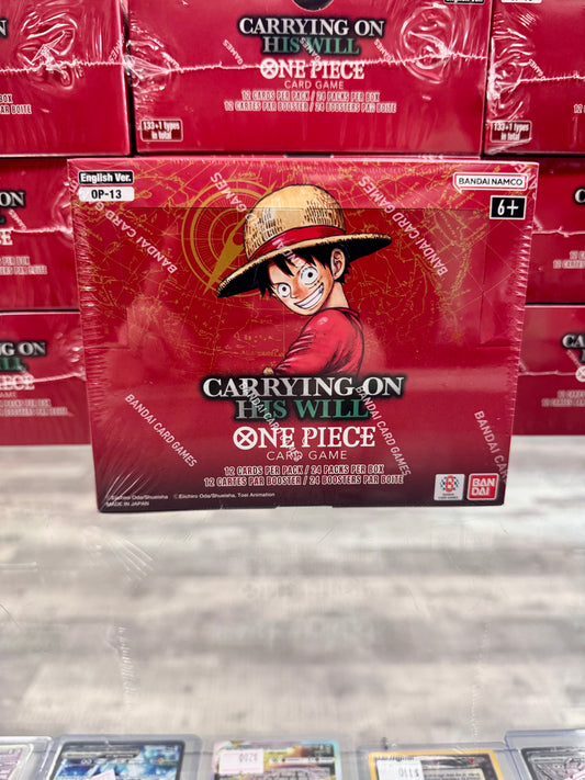 PRE ORDER AVAILABLE 11/7 - One Piece - Carrying On His Will Booster Box - OP13